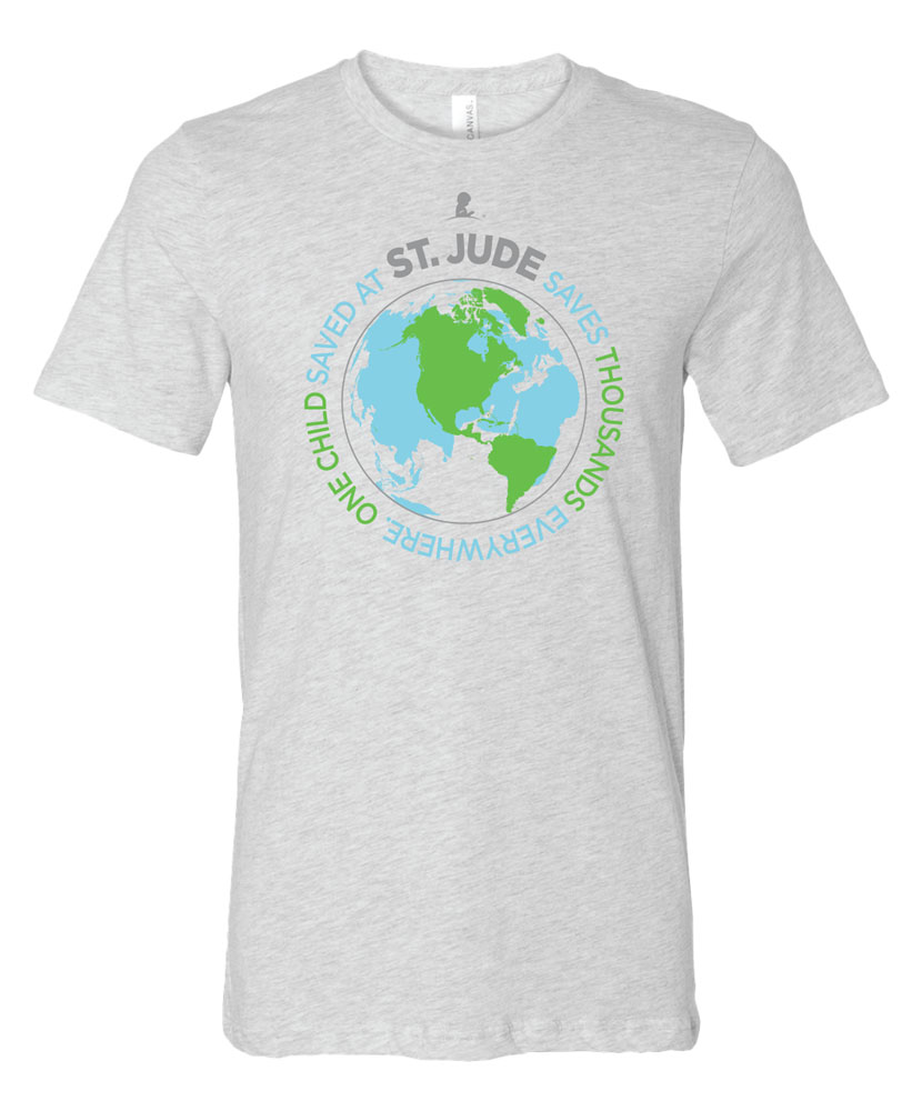 One Child Saved at St. Jude Earth T-Shirt